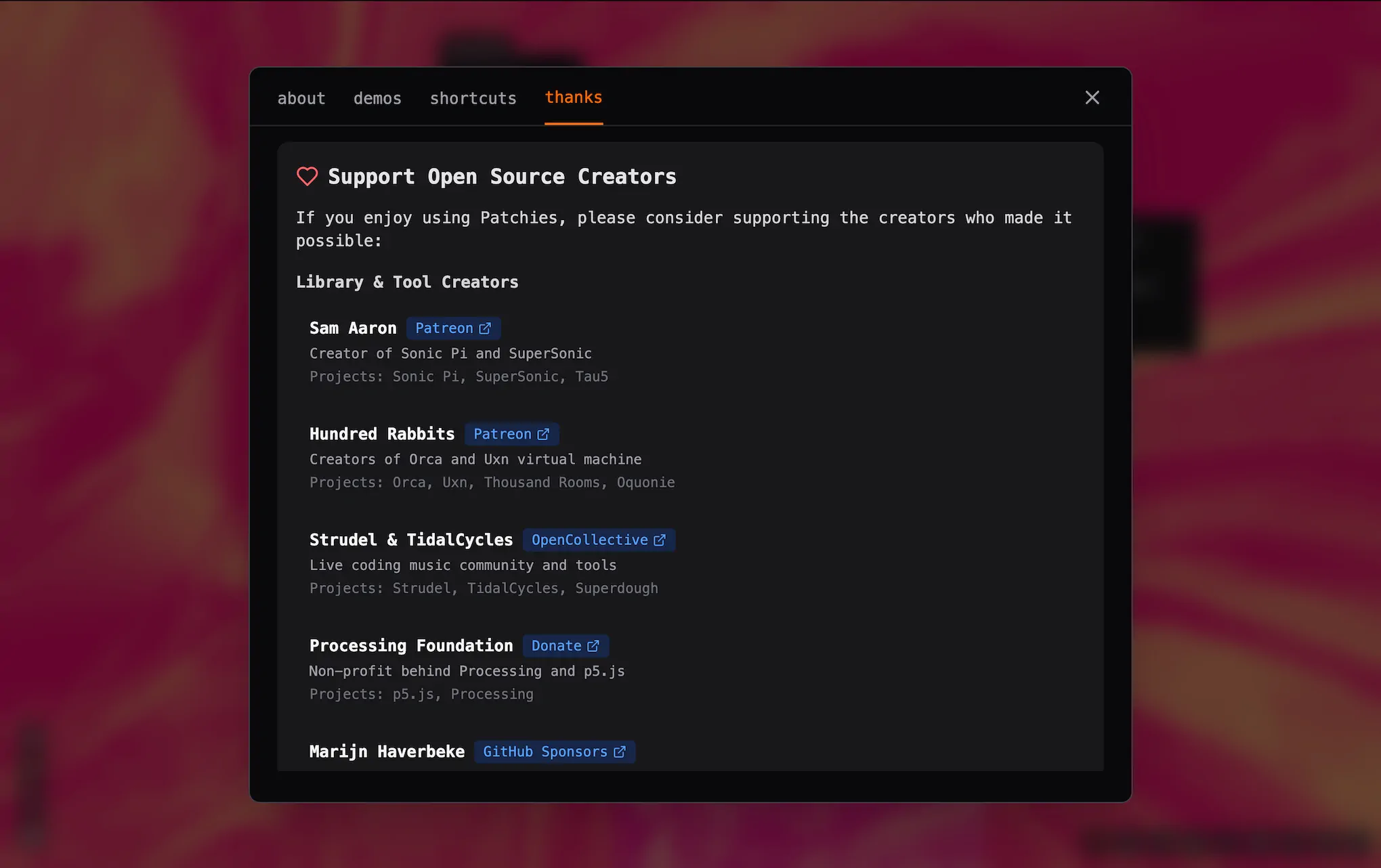 Please support open source